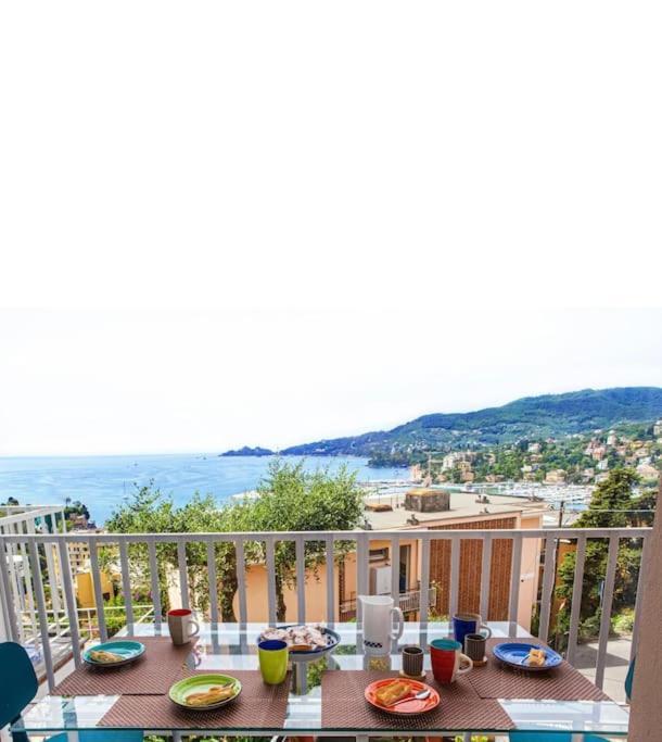 Vista Mare Paradiso A Rapallo Bagian luar foto